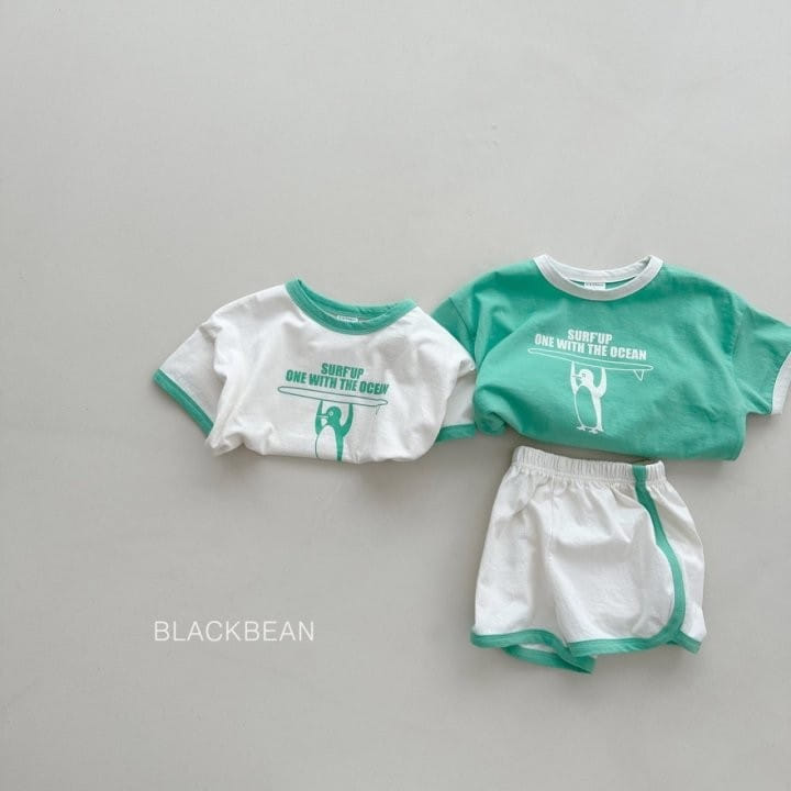 Black Bean - Korean Children Fashion - #childofig - Penguin TOP Bottom Set - 2