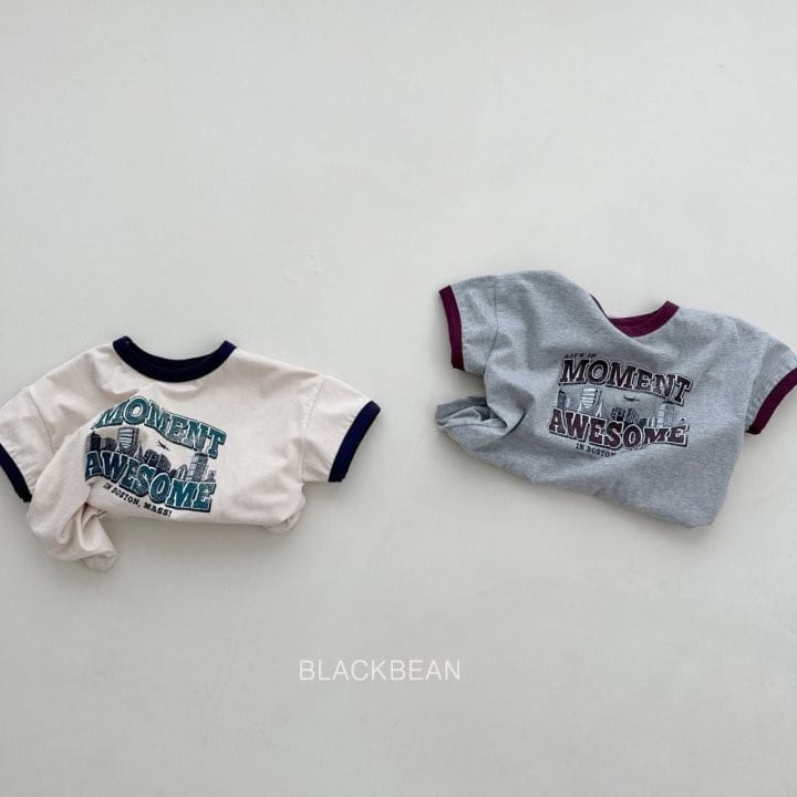 Black Bean - Korean Children Fashion - #fashionkids - City Piping Tee - 6