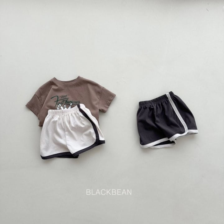 Black Bean - Korean Children Fashion - #kidsshorts - Toy Top Bottom Set - 6