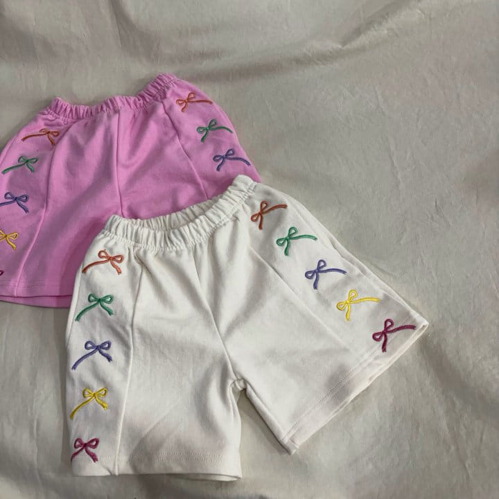 Bobo j - Korean Children Fashion - #kidzfashiontrend - 5 Ribbon Shorts With Mom