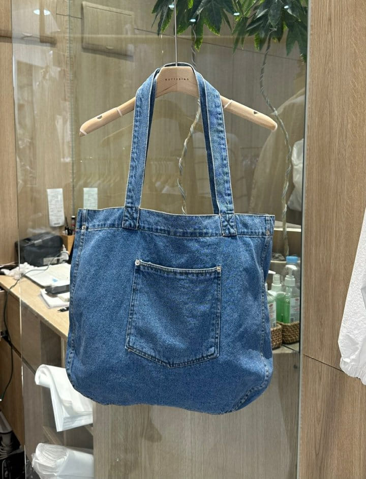 Buttering - Korean Women Fashion - #womensfashion - Pocket Denim Bag