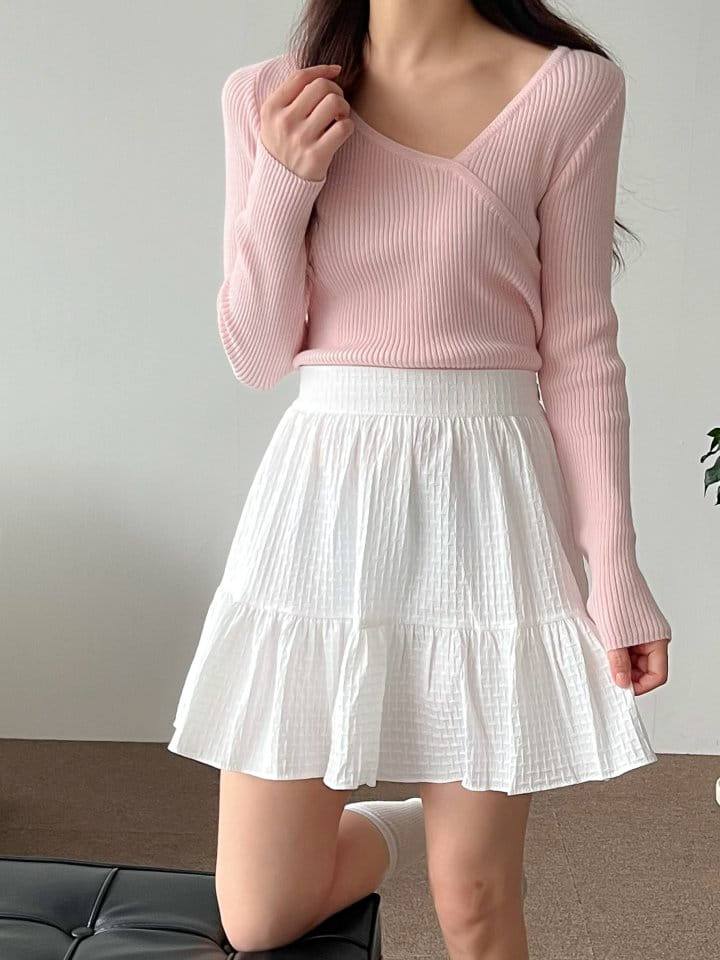 Bytheshew - Korean Women Fashion - #momslook - Waffle Kan Kan Skirt Pants - 8