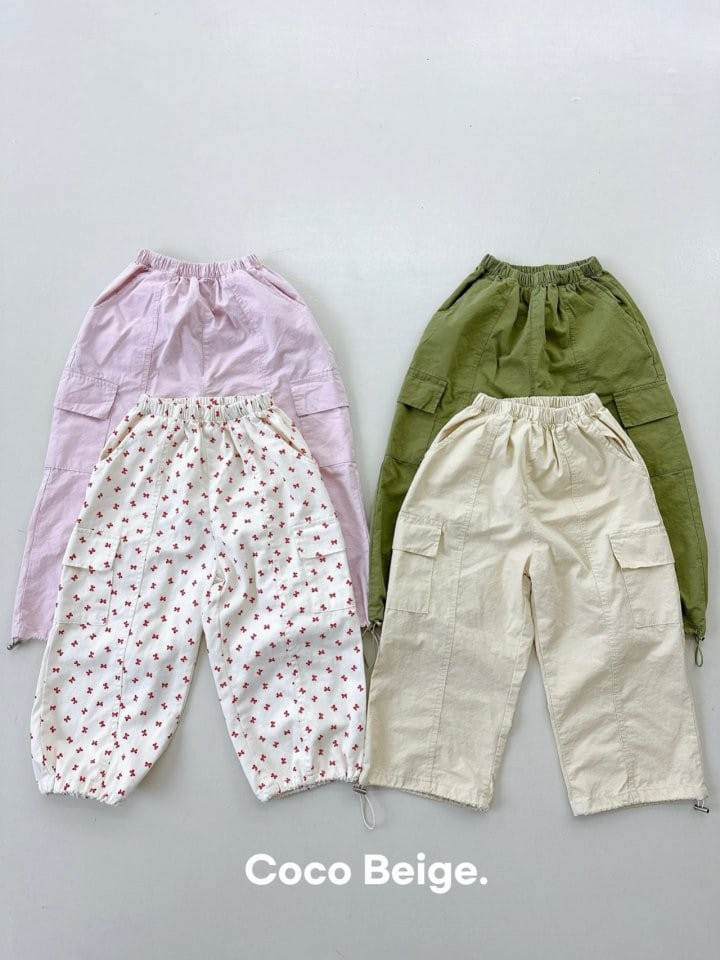 Coco-beige - Korean Children Fashion - #minifashionista - Cargo Jogger Pants