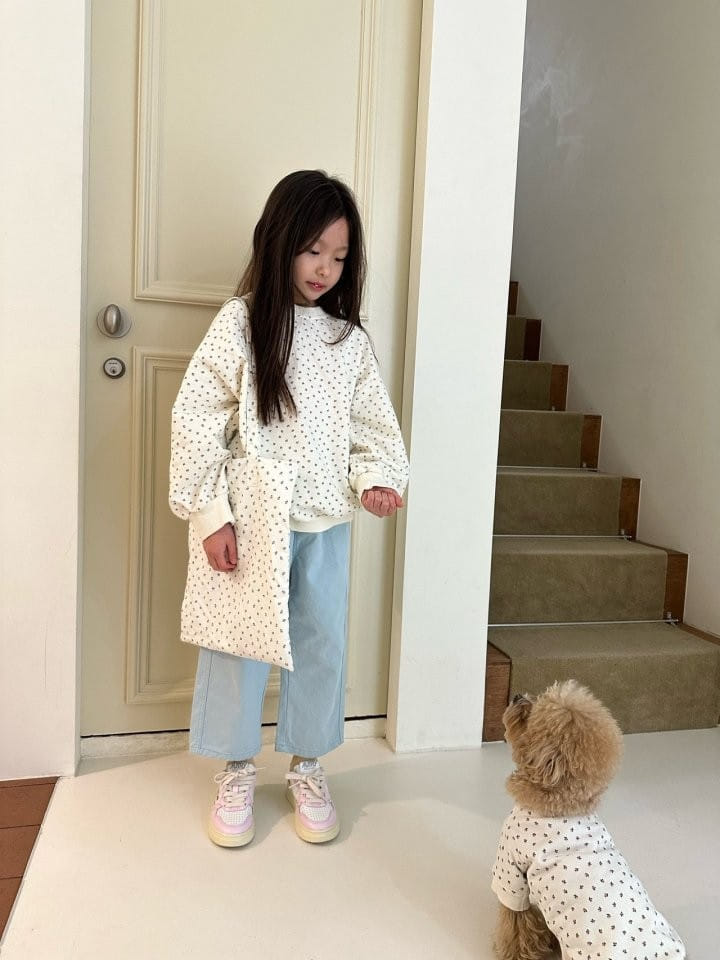 Coco-beige - Korean Children Fashion - #minifashionista - Spring Flower Sweatshirt - 9