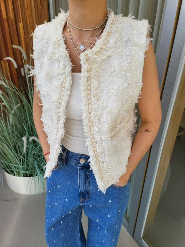 Corner0123 - Korean Women Fashion - #womensfashion - Chain Vest - 4