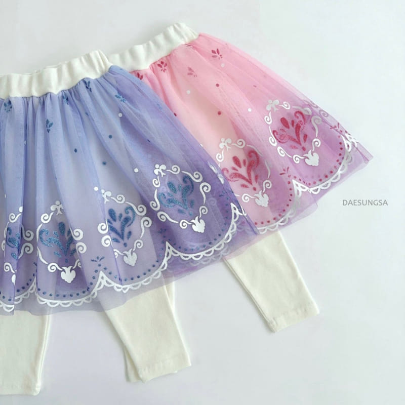 Dae Sung Sa - Korean Children Fashion - #Kfashion4kids - Elsa Ann Skirt Leggings - 8