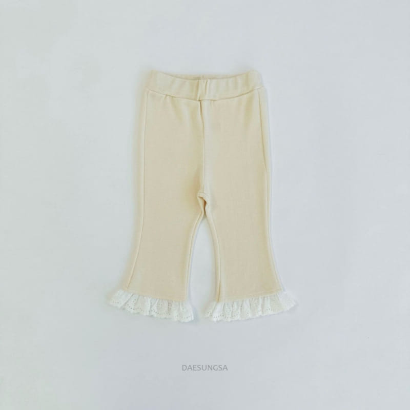 Dae Sung Sa - Korean Children Fashion - #discoveringself - Lace Wide Pants - 5