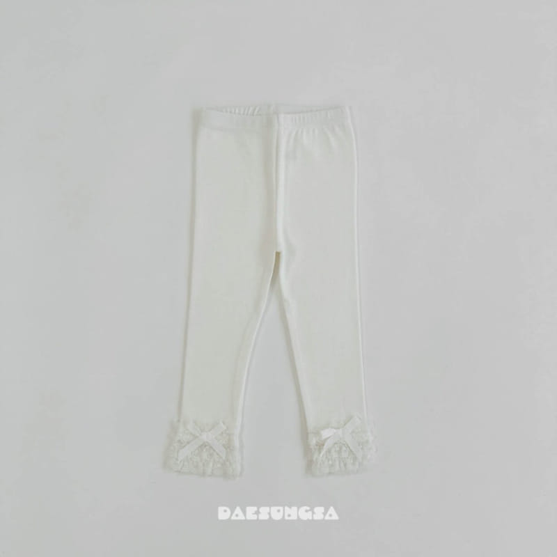 Dae Sung Sa - Korean Children Fashion - #kidsshorts - Barbi Lace Leggings