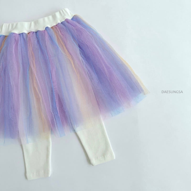 Dae Sung Sa - Korean Children Fashion - #kidzfashiontrend - Rainbow Sha Skirt Leggings - 5