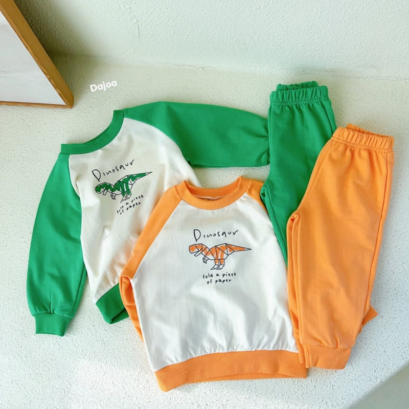 Dajoa - Korean Children Fashion - #childofig - Dinosaur Top Bottom Set