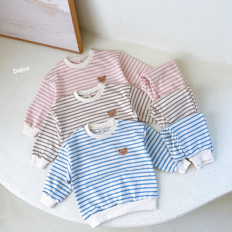 Dajoa - Korean Children Fashion - #discoveringself - Bear Top Bottom Set - 2