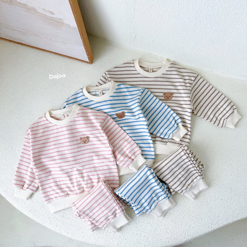 Dajoa - Korean Children Fashion - #fashionkids - Bear Top Bottom Set - 4