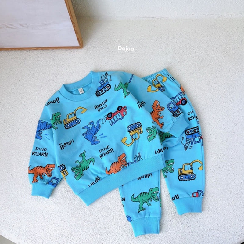 Dajoa - Korean Children Fashion - #minifashionista - Jurassic Top Bottom Set - 6