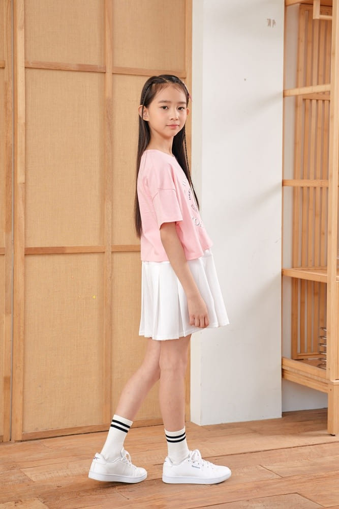 Dawon - Korean Children Fashion - #childofig - Unbalance Slit Tee - 3