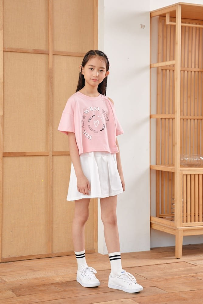 Dawon - Korean Children Fashion - #childofig - Unbalance Slit Tee - 4