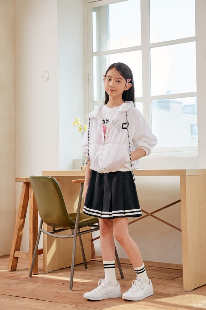 Dawon - Korean Children Fashion - #designkidswear - Two Line Wrinkle Skirt - 6