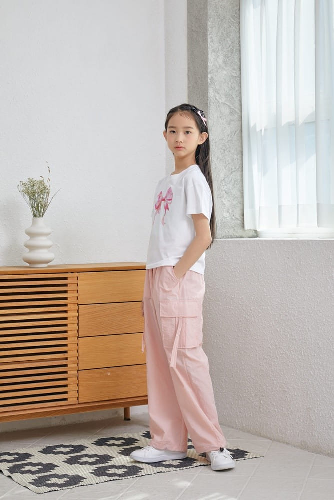 Dawon - Korean Children Fashion - #discoveringself - Ribbon Seng Hwa Paint Tee - 3