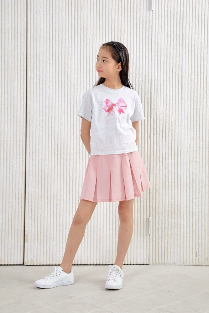 Dawon - Korean Children Fashion - #kidsshorts - Muzi Wrinkle Skirt - 11