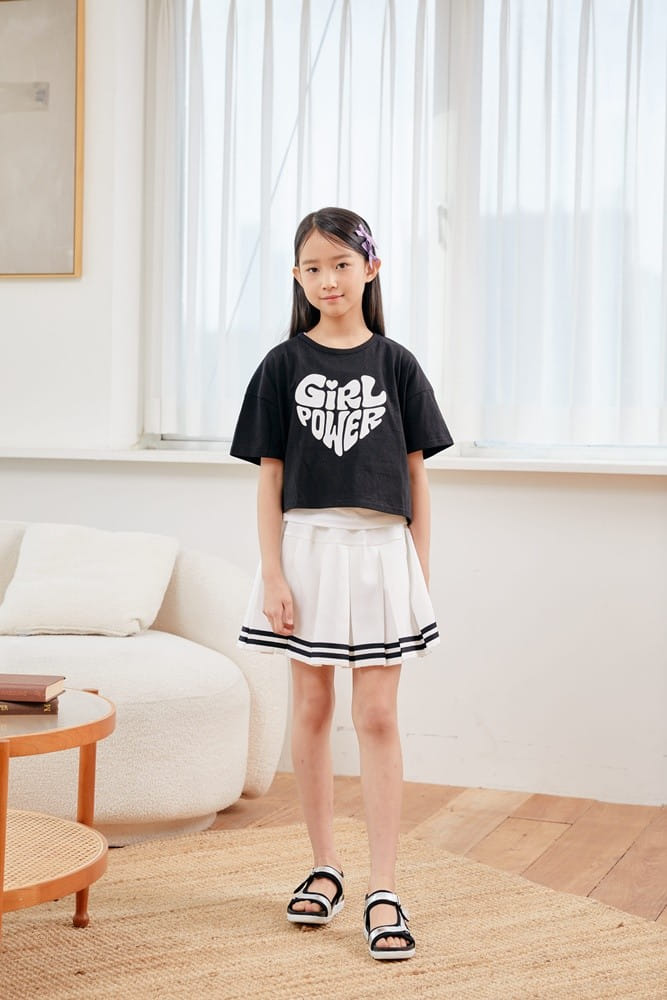 Dawon - Korean Children Fashion - #kidzfashiontrend - Two Line Wrinkle Skirt - 11