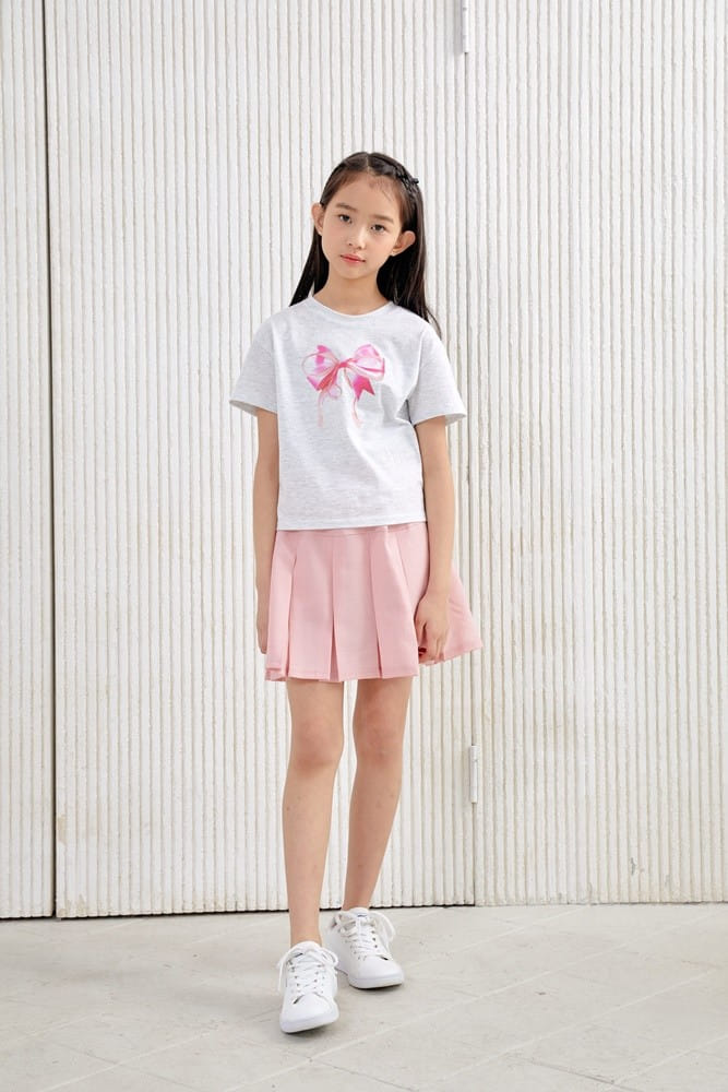 Dawon - Korean Children Fashion - #kidzfashiontrend - Ribbon Seng Hwa Paint Tee - 7