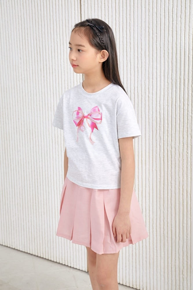 Dawon - Korean Children Fashion - #magicofchildhood - Ribbon Seng Hwa Paint Tee - 10