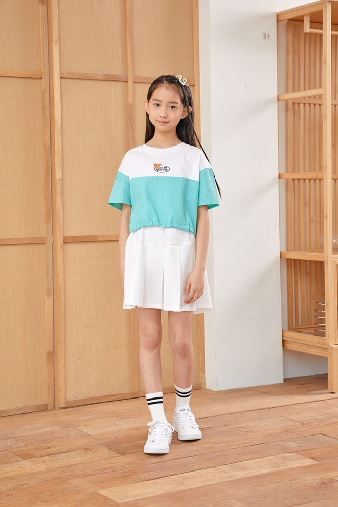 Dawon - Korean Children Fashion - #stylishchildhood - Muzi Wrinkle Skirt - 5