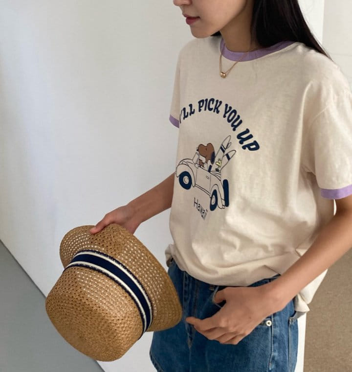 Diana - Korean Women Fashion - #momslook - Hawaii Color Tee - 5