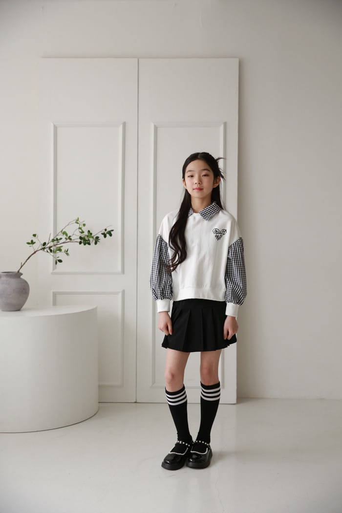 Donggrami - Korean Children Fashion - #childofig - Gobang Collar Tee - 7