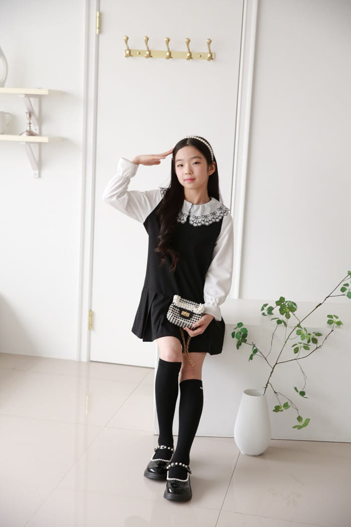 Donggrami - Korean Children Fashion - #discoveringself - School Look One-Piece - 5