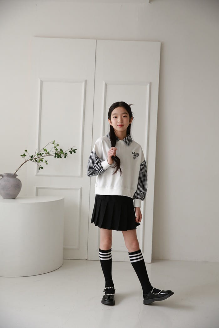 Donggrami - Korean Children Fashion - #littlefashionista - Gobang Collar Tee - 4