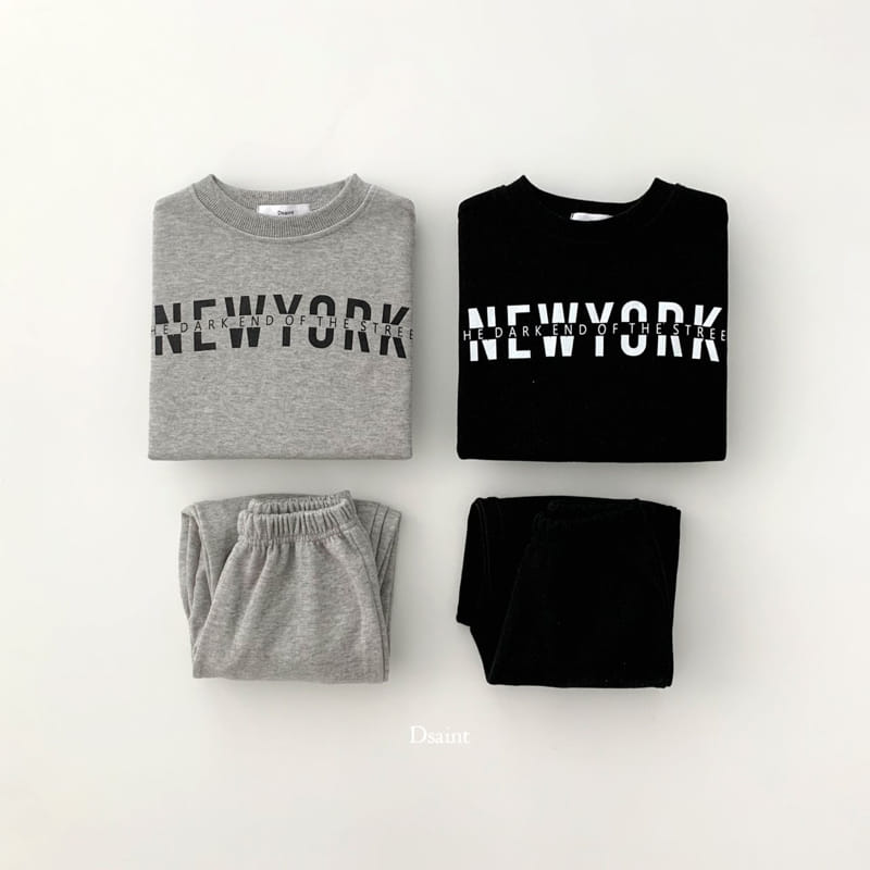 Dsaint - Korean Children Fashion - #designkidswear - Street New York Top Bottom Set