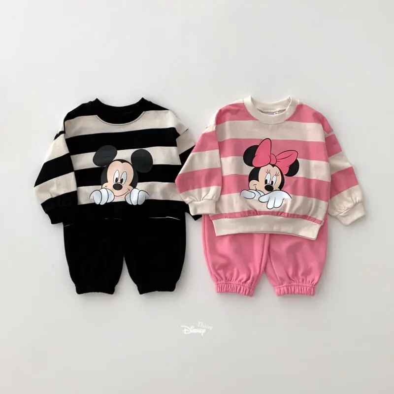 Dsaint - Korean Children Fashion - #fashionkids - Both Hands Friend Top Bottom Set - 2