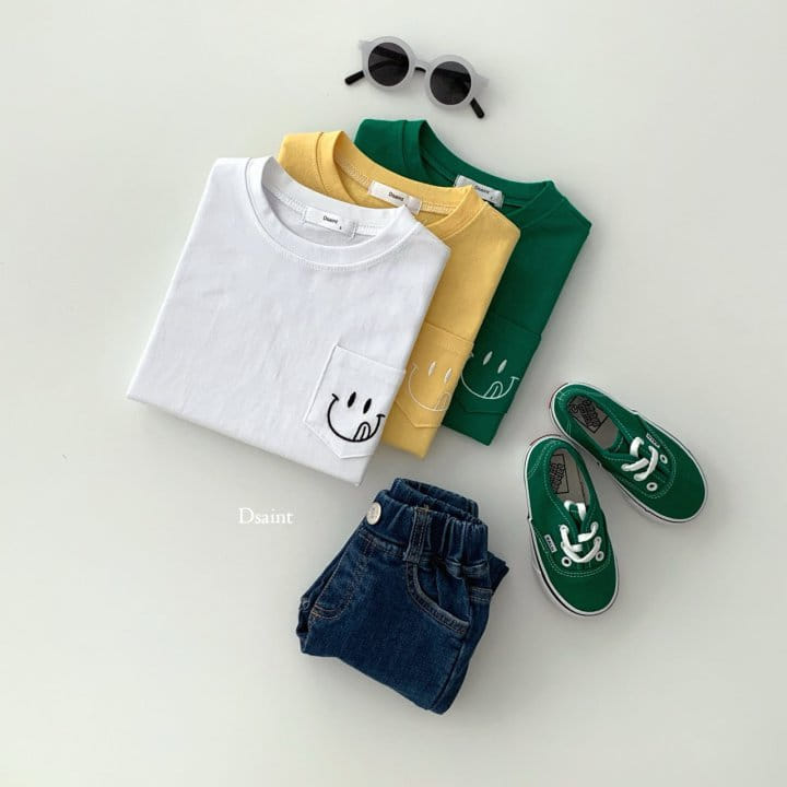 Dsaint - Korean Children Fashion - #kidsshorts - Melong Pocket Tee - 5