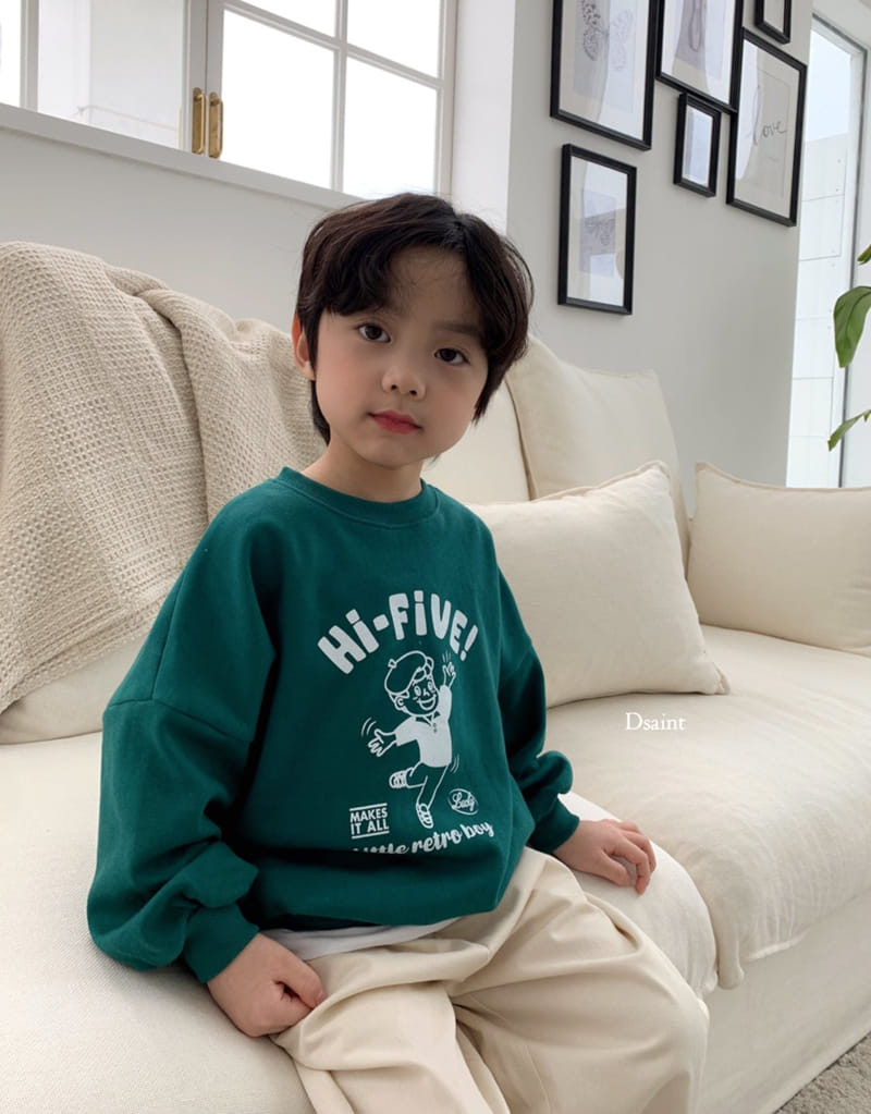 Dsaint - Korean Children Fashion - #kidsstore - Hifive Sweatshirt - 11