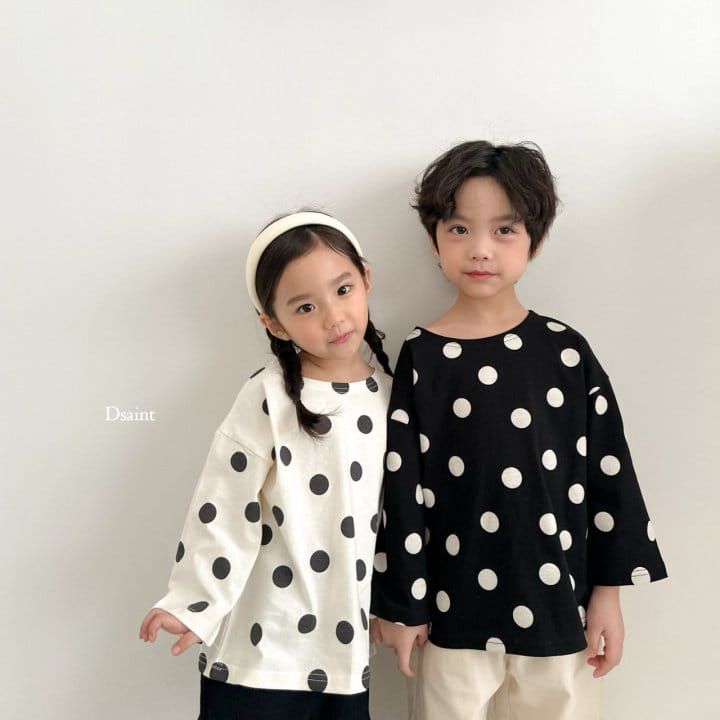 Dsaint - Korean Children Fashion - #kidsstore - Ddang Ddang Dot Tee - 8