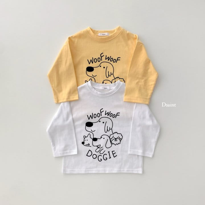 Dsaint - Korean Children Fashion - #kidsstore - Dog Friend Tee - 2