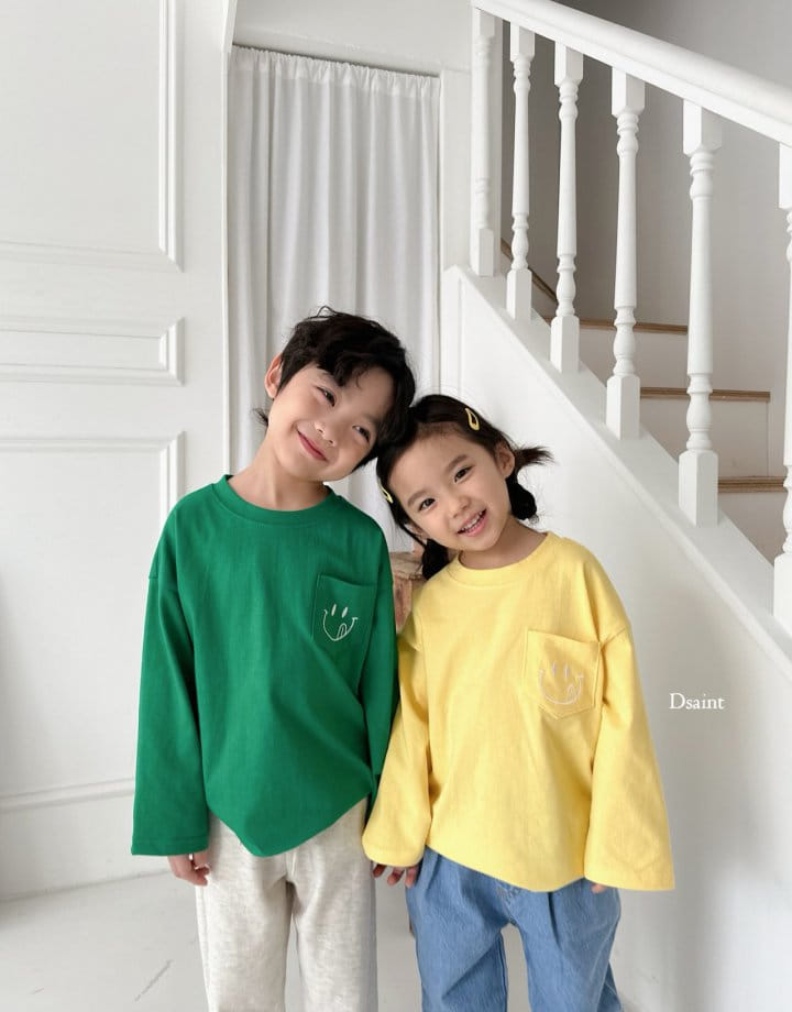 Dsaint - Korean Children Fashion - #littlefashionista - Melong Pocket Tee - 9