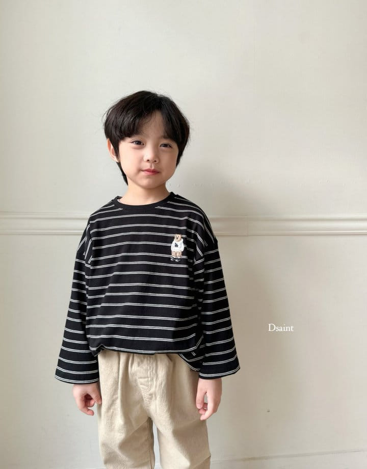 Dsaint - Korean Children Fashion - #magicofchildhood - LA Bear Embroidery Tee - 10