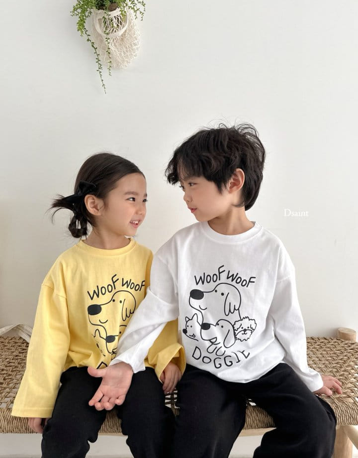 Dsaint - Korean Children Fashion - #prettylittlegirls - Dog Friend Tee - 8