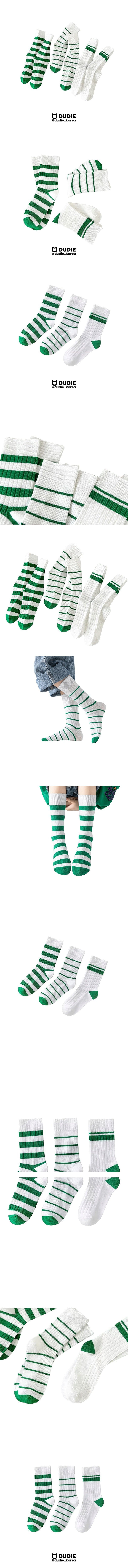 Dudie - Korean Children Fashion - #littlefashionista - Green Stan 3 Type Set - 2