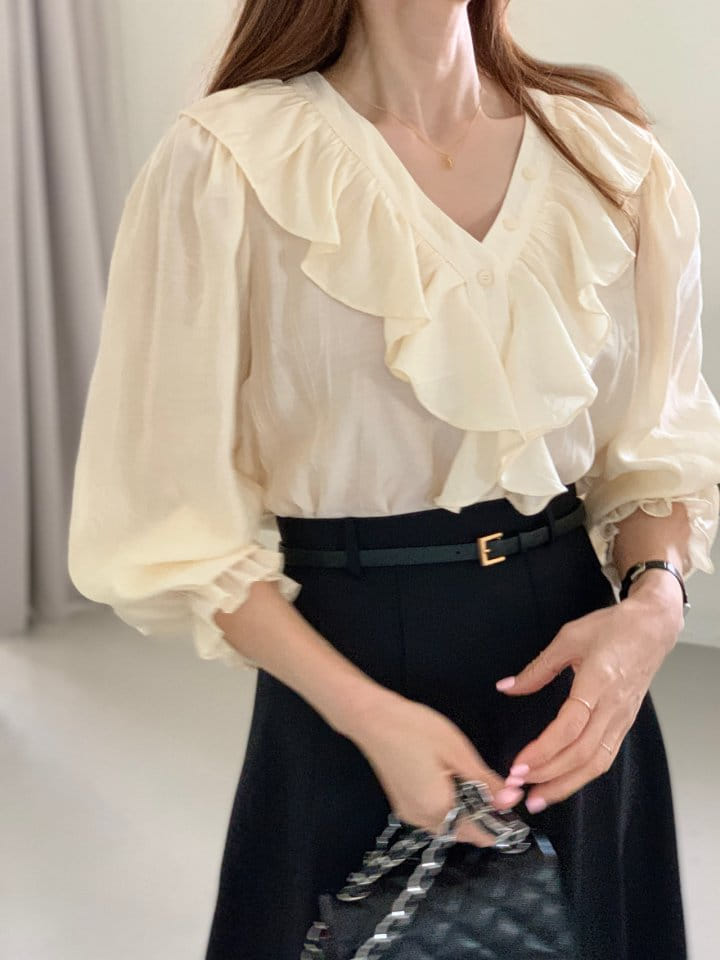 Elmu - Korean Women Fashion - #vintageinspired - Verona Blouse - 4