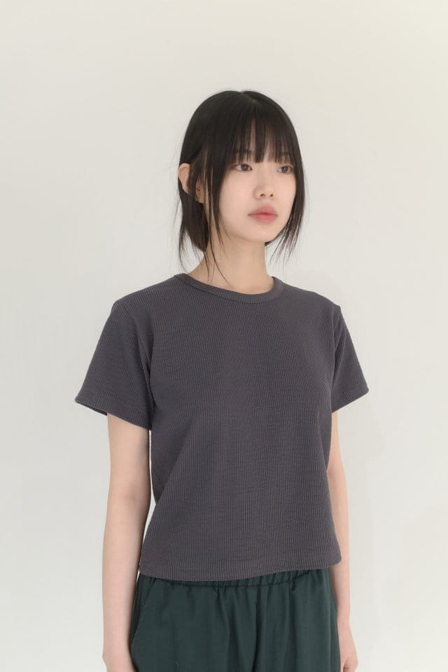 Enten - Korean Women Fashion - #pursuepretty - Cover Rib Tee - 7