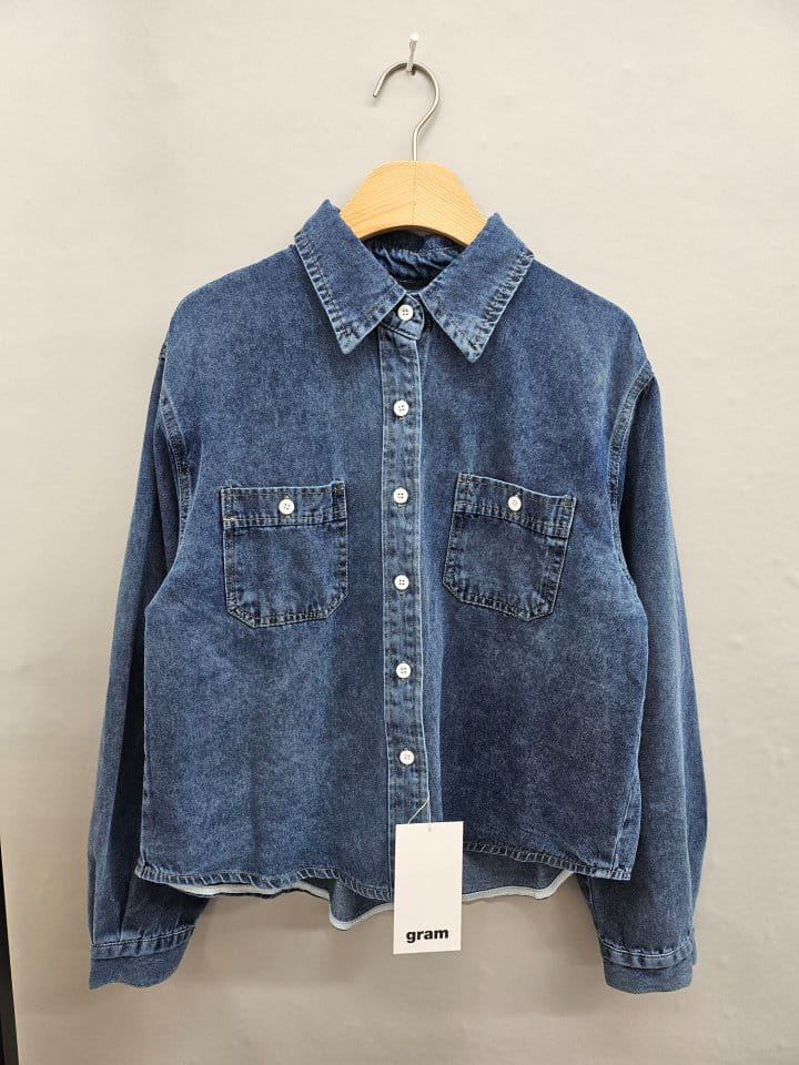 Gram - Korean Women Fashion - #momslook - Basic Denim Shirt - 8