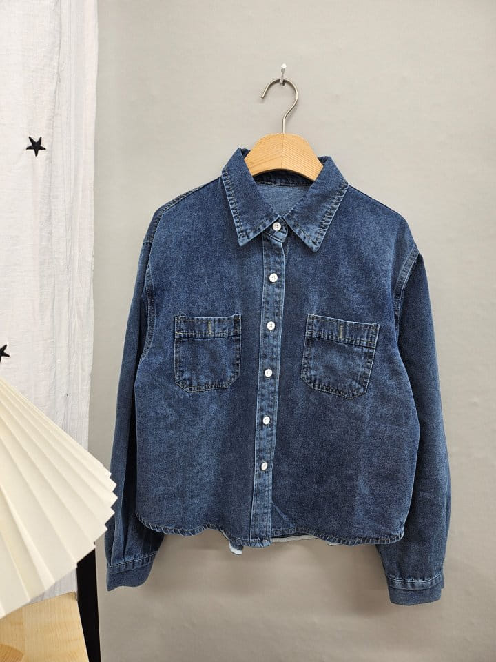 Gram - Korean Women Fashion - #womensfashion - Basic Denim Shirt - 7