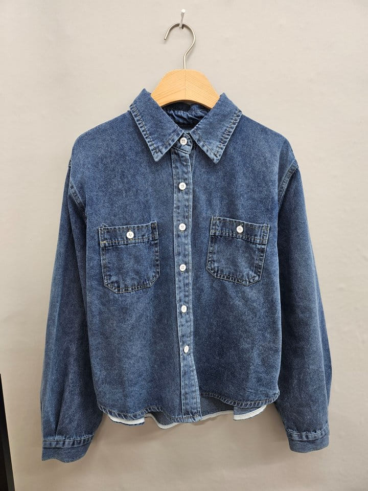 Gram - Korean Women Fashion - #womensfashion - Basic Denim Shirt - 9