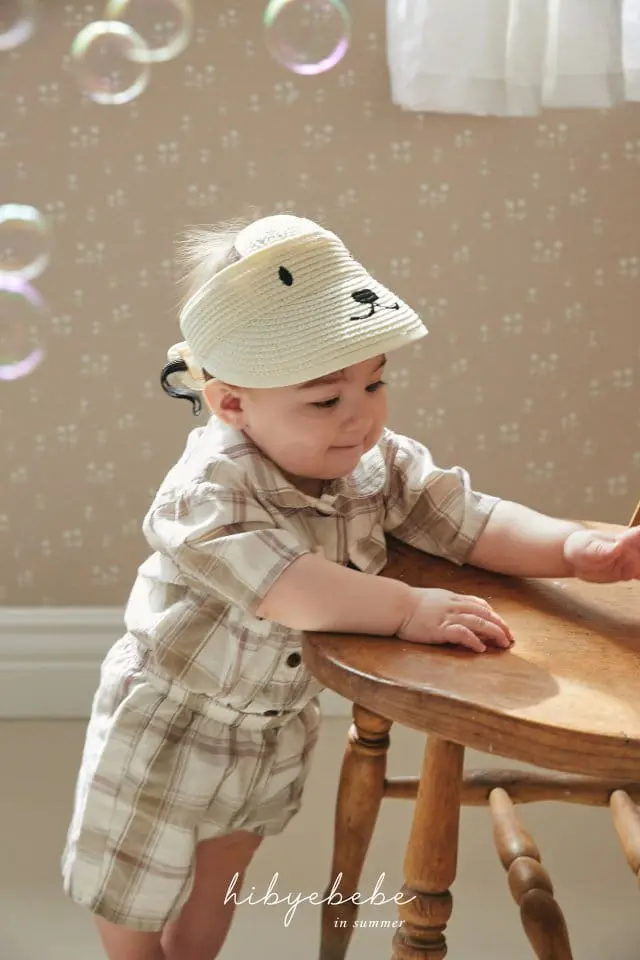 Hi Byebebe - Korean Baby Fashion - #babyfever - Bebe 24 Rabbit Embroidery Sun Cap - 8