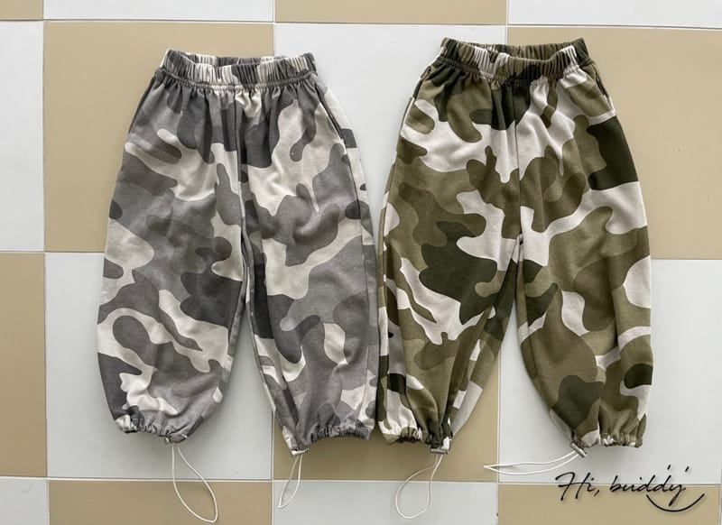 Hi Byebebe - Korean Children Fashion - #minifashionista - Camo Terry Pants - 2