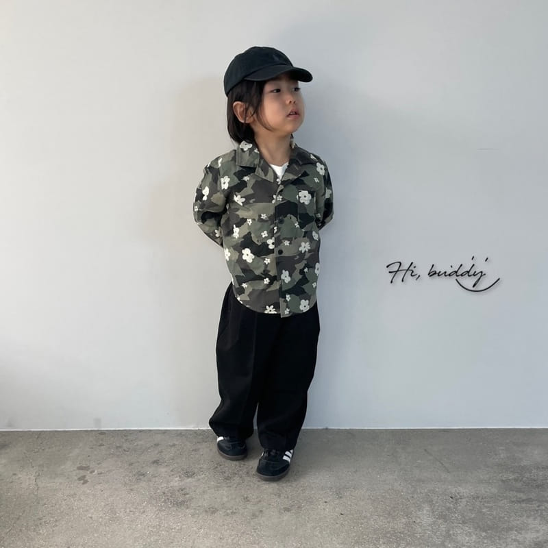 Hi Byebebe - Korean Children Fashion - #todddlerfashion - Camo Flower Shirt - 8