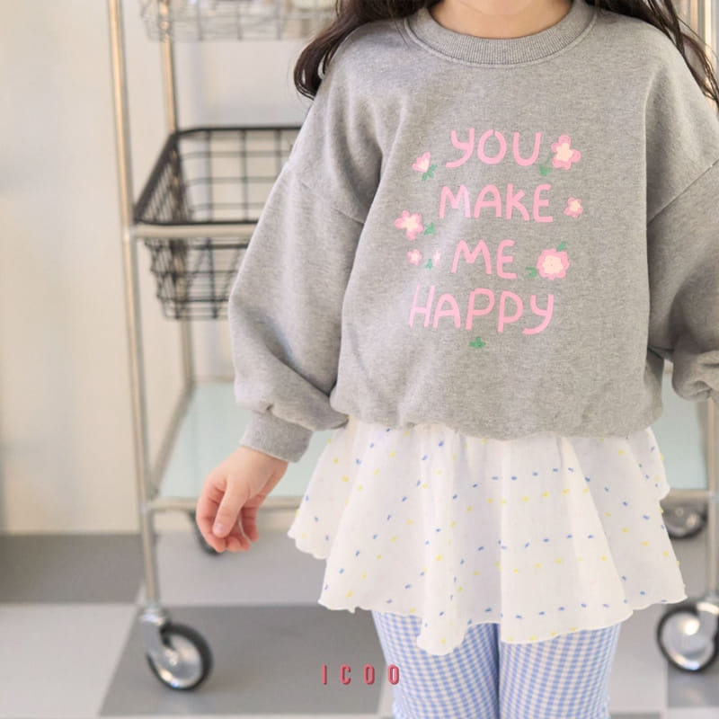 Icoo - Korean Children Fashion - #kidzfashiontrend - Happy Sweatshirt - 8