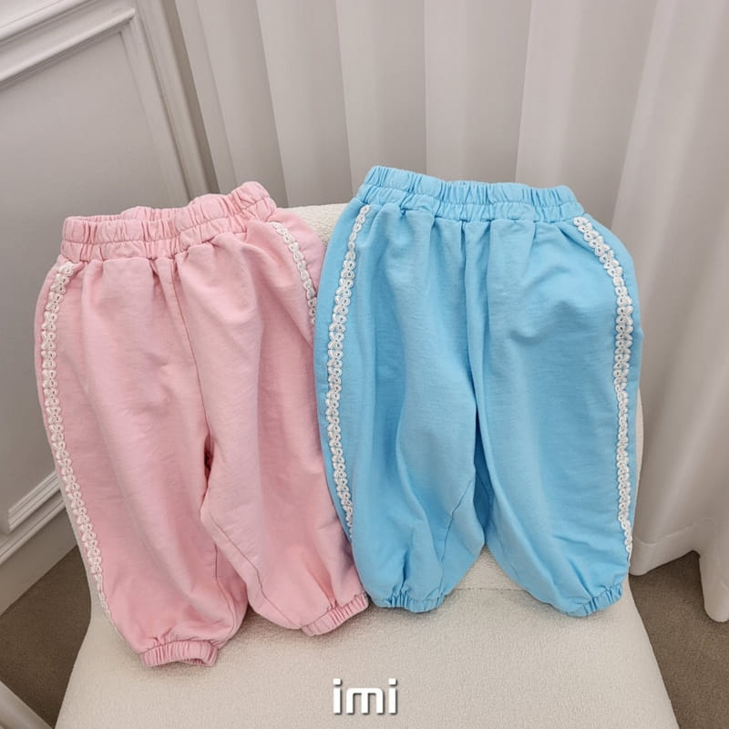 Imi - Korean Children Fashion - #Kfashion4kids - Ribbon Jogger Pants